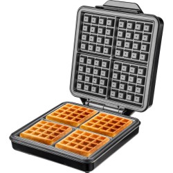 COOK-IT Wafelijzer - Wafelmaker - 4 Wafels tegelijk